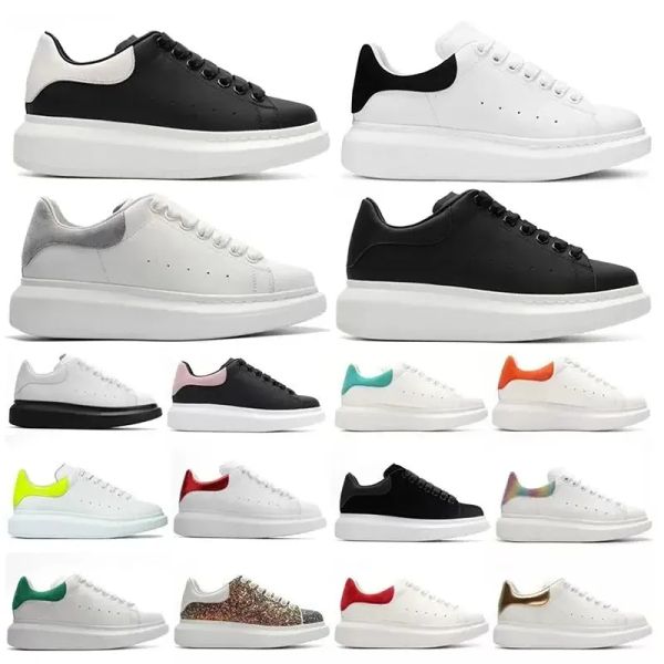 

new mcqueens designer shoes womans mans shoes designer oversized sneakers espadrilles trainers flats platform white black leather luxury gp