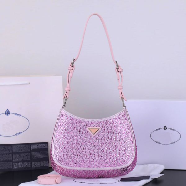 

cleo tote bag women handbag italian luxury triangle brand handbags size 22x18x5cm model 1bc169