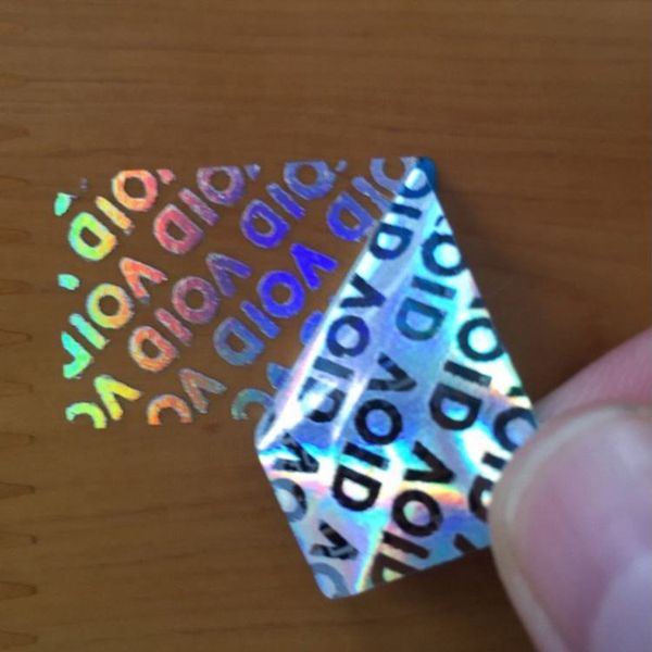 

tamper proof void warranty seal laser label sticker custom tamper evident hologram 3d adhesive sticker