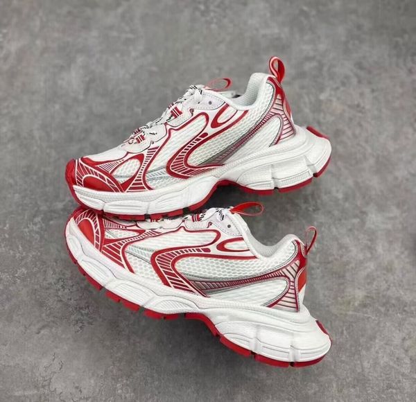 

2022 walking roller shoes black red yellow mixed color thick sole balencaigaity cross tied lace up breathable leisure sneakers shoes male me