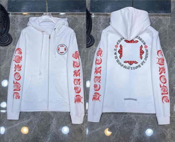 

winter designer mens hoodies designer chrome winter sweatshirts heart hoodie ch long sleeve jacket loose coat hooded hoody men&woman hip hop, Black