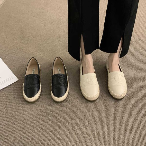 

shoes design sense lazy casual thick soled fisherman shoes women's shoes new lefu shoes in spring and autumn of 2023 flat single shoes, Black