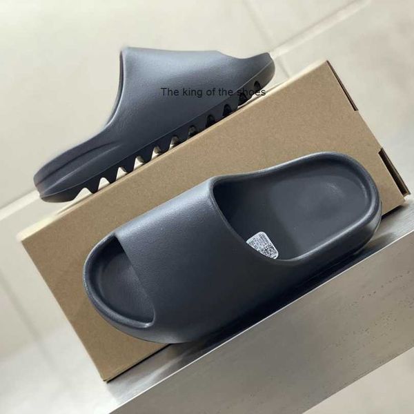 

men's slippers luxury designer brand comfortable soft large flat coconut slipper dust bag with box size38-46 slide, Black