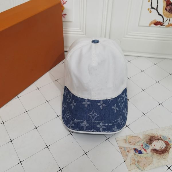 

new men's and women's baseball caps korean version show face small letters old flower patchwork cap spring and summer hat trend, Blue;gray