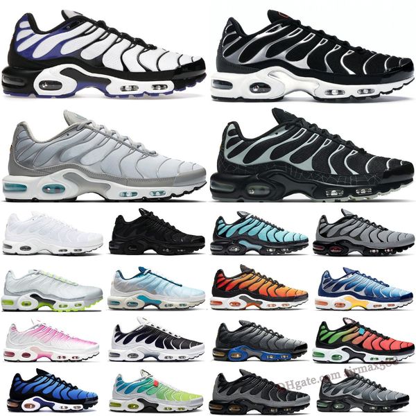 

tn plus running shoes women triple white black red laser blue furry oreo plus tennis breathable mens trainers outdoor sports sneakers size 3