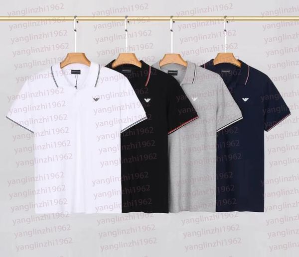

brand polos luxury tees designer polo shirts men casual polo fashion print embroidery t shirt high street mens polos a7, White;black