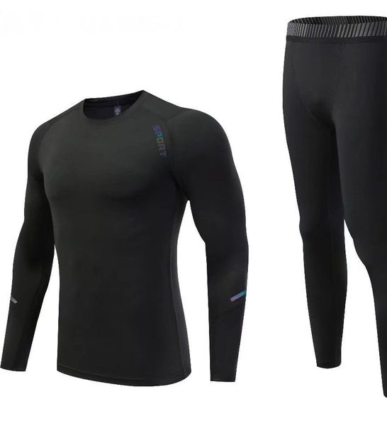 

new casual sports suit running youth men's sleeveless sports plus size vest breathable kids long sleeve 512, White;black