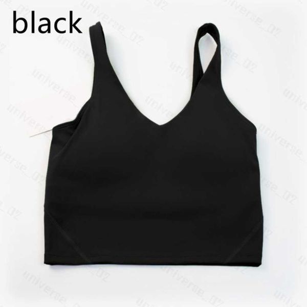 

yoga align lulus sports bra gym clothes womens underwears tanks camis shockproof running fashion icon fitness workout back uyzzlululemens wo, Gray