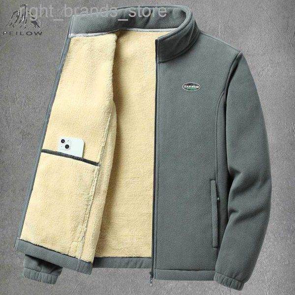 

men's jackets men's jackets men new 2022 autumn winter army military fleece casual streetwear lovers sweater large size outdoor hi, Black;brown