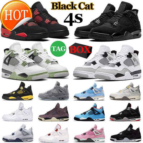 

with box jumpman 4 mens basketball shoes military black cat 4s j4 red thunder cement canvas a ma maniere seafoam men womens trainers sports