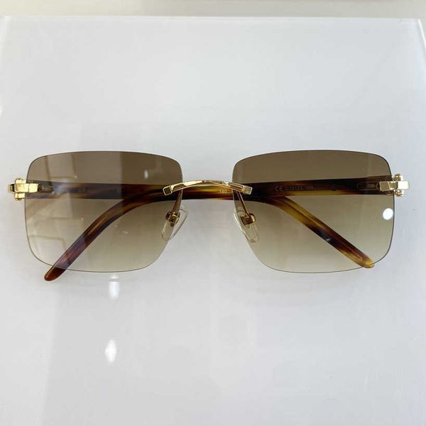 

50%off designer sunglasses fashion men's new frameless sunglasses female classic eyewear uv400 outdoor holiday glasses, White;black