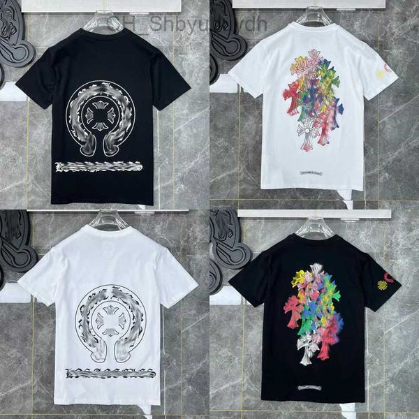 

t men's shirt luxury fashion brand couple tees men women t-shirts sweatshirts sanskrit letter short sleeve horseshoe tshirt classic te, White;black