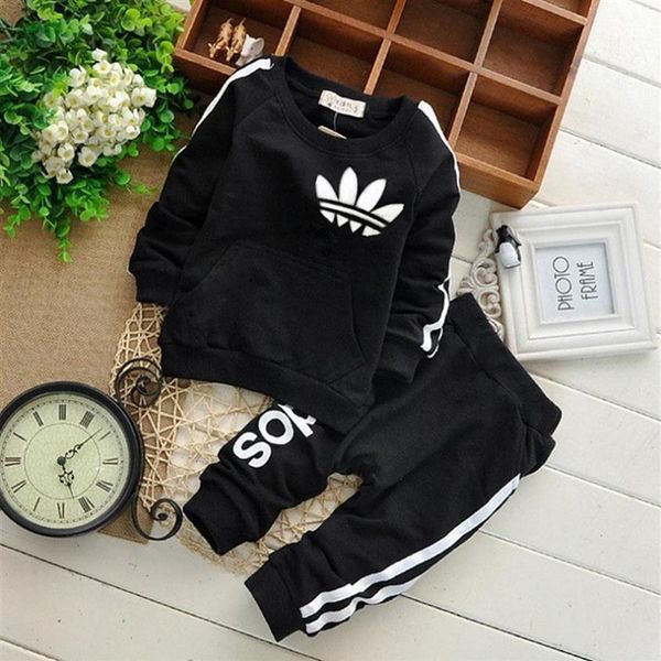 

baby boy clothes suits causal baby girls boys clothing sets children suits clothes 2 pieces sweatshirts sports pants kids set181k216n, White