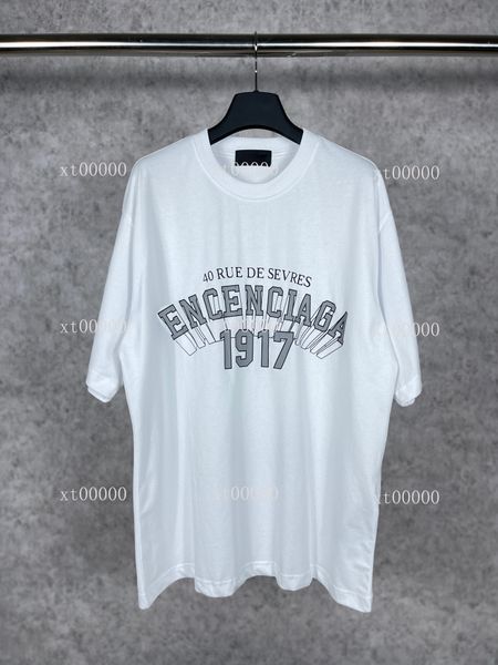 

23ss designer letter printed t shirts tee sweatshirt fashion high street short sleeves summer casual t-shirt breathable men women crew neck, Black;brown