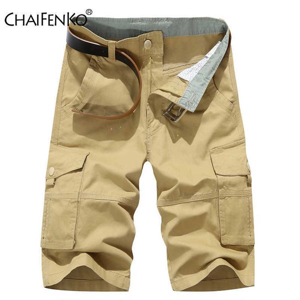

men's shorts mens military cargo shorts 2022 summer new outdoor cotton casual short pants men fashion multipocket loose tactical shorts, White;black