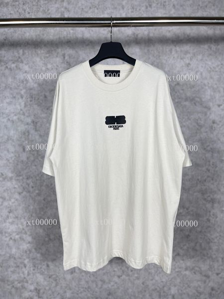 

23ss designer letter printed t shirts tee sweatshirt fashion high street short sleeves summer casual t-shirt breathable men women crew neck, Black;brown