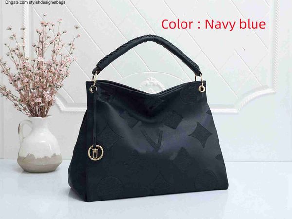 

totes designer artsy totes purse handbag shoulder bag mm vintage embossing flower women crossbody soft leather lady purses clutch waist tote