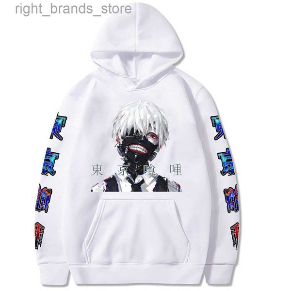 

men's hoodies sweatshirts tokyo ghoul anime manga hoodie kaneki ken printed men/women hoodie long sleeve sweatshirt p0811 0219v23, Black