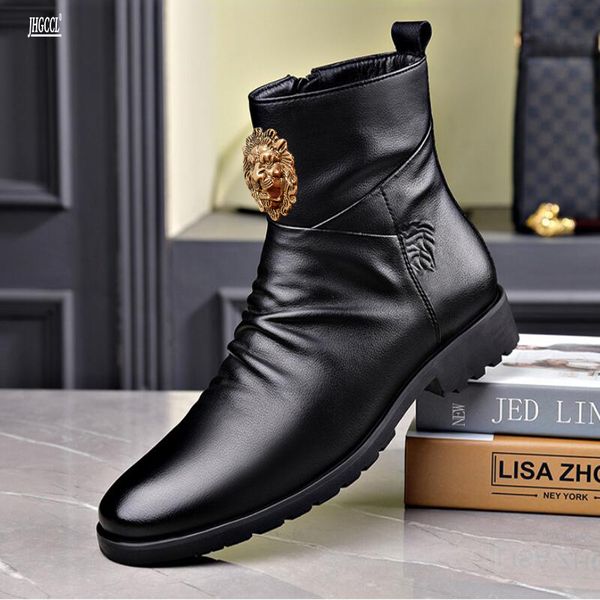 

new men's boots luxury designer black high-luxe accessories sports boots large size flats a2