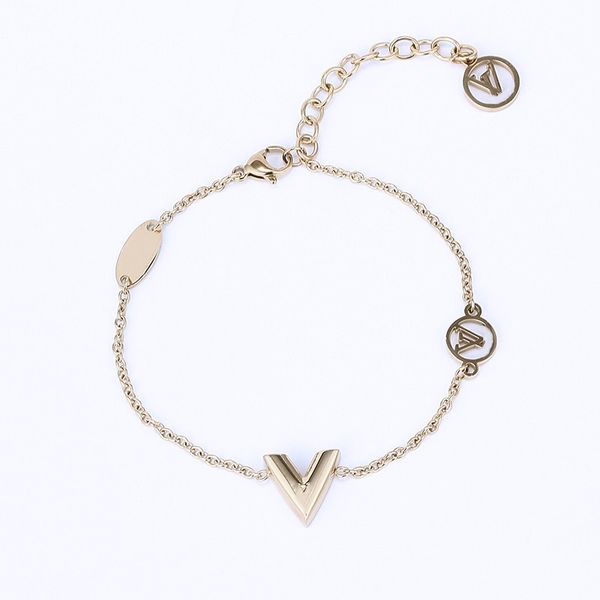 

fashion 18k gold bangle bracelet women love bangles wristband cuff chain letter bracelets designer jewelry crystal stainless steel bohemian, Black