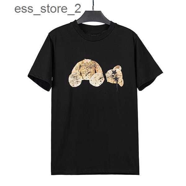 

bear 2021 t shirt cotton short-sleeved fashion men and women t-shirt couple models printed 3 5z95, White;black