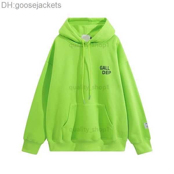 

designer american mens galleryes depts streetwear hoodies sweater fashion brand womens loose t shirts clothing high street printed 6d0v8, Black