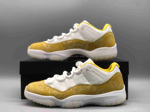 

2023 11 retro low tour yellow snakeskin (w) mens sports shoes 11s running shoes zoom air white tour yellow sail sneakers ah7860-107 for size