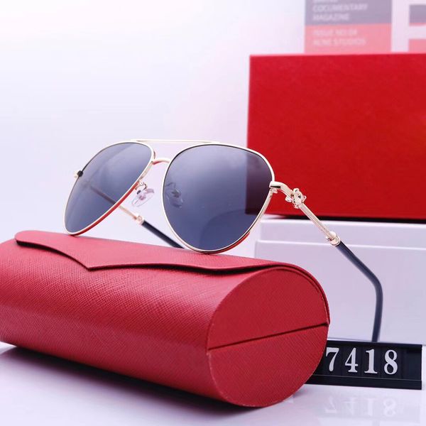 

Fashion carti luxury Cool sunglasses Designer police eyewear mans Pilot Sunglasses women fashion gold Leopard head UV400 lens coating metal frame mirror print