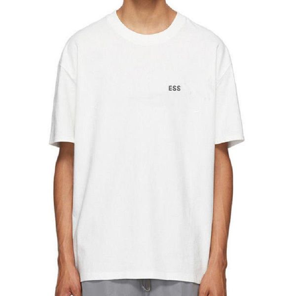 

ess fashion tshirts casual crew neck tees men women leisure style weenkend short sleeve letter shirts soft wear oversize 3xl 4xl, White;black