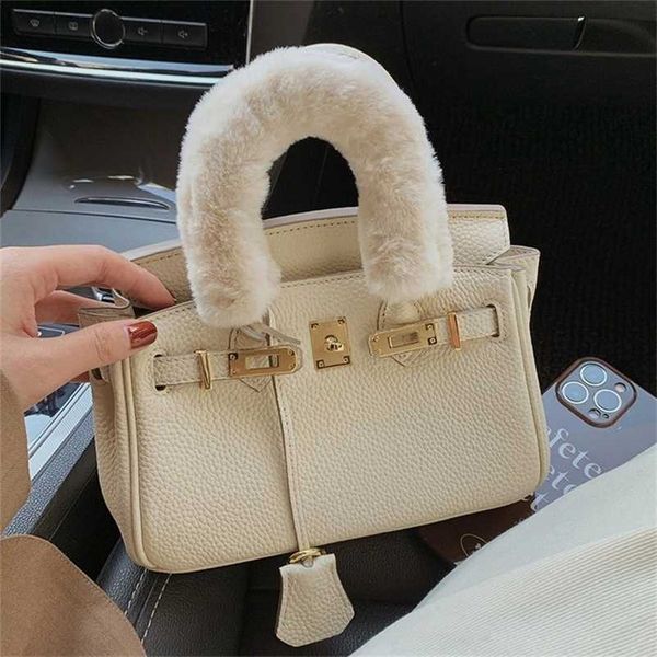 

designer herms bags birkin women handbags premium 2023 fashion spring summer pink small leather hand messenger