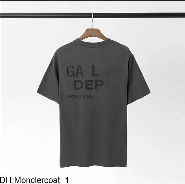 

2023 galleryes t shirt depts mens tshirt designer fashion pure cotton t-shirt womens high street luxury loose classic print couples 11xr8f, White;black