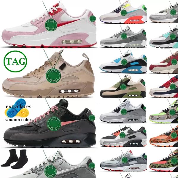 

2023 max sports 90 running shoes big size us 12 what the sun club lucha libre airmaxs 90s black white grey violet for men women trainers lig