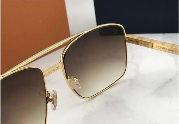 

men 2023fashion classic sunglas designer attitude 0259 metal square frame popular retro avantgarde outdoor uv 400 proteperfumeb03, White;black
