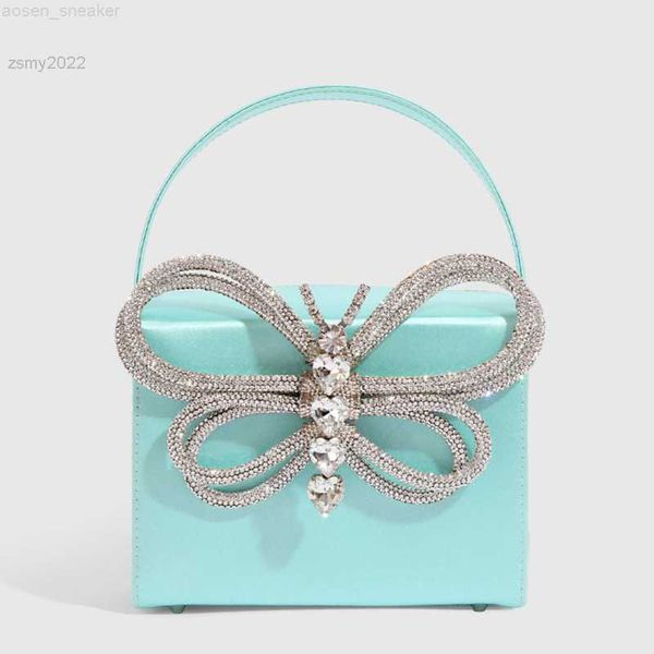 

box design bags for women 2022 autumn luxury butterfly diamonds handbag and purse female shoulder bags