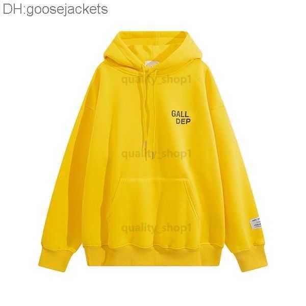 

designer american mens galleryes depts streetwear hoodies sweater fashion brand womens loose t shirts clothing high street printed 53vi1, Black
