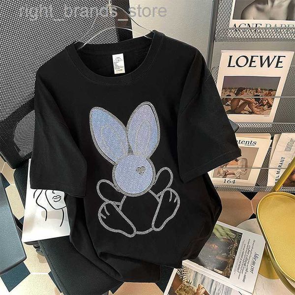 

women's t-shirt women's t-shirt fashion summer short sleeve women beading sequins korean style lady cotton casual tee shirt clothe, White