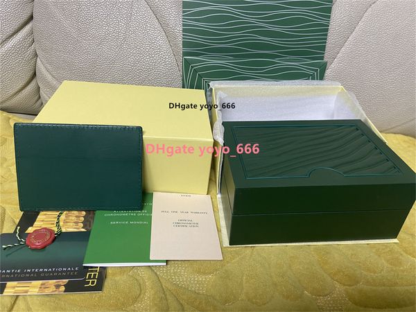 

fashion original wooden watch boxes dark green watch accessories are applicable to 126720 126660 126610 228239 228239 gift box booklet card, Black;blue