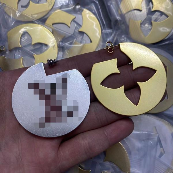 

fashion hoop huggie charm dangle earrings aretes for women party wedding engagement lovers gift jewelry with box e-012, Silver