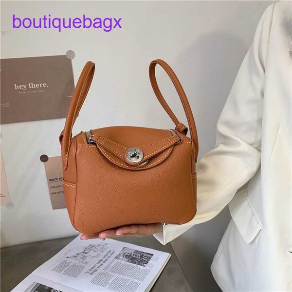 

designer lindi bags hremm diy bag material high texture lychee pattern homemade handmade women's portable one shoulder medicine