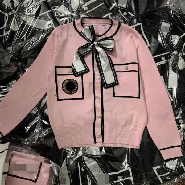 

designer autumn women cardigan sweater coats fashion bow tie sweaters, White;black