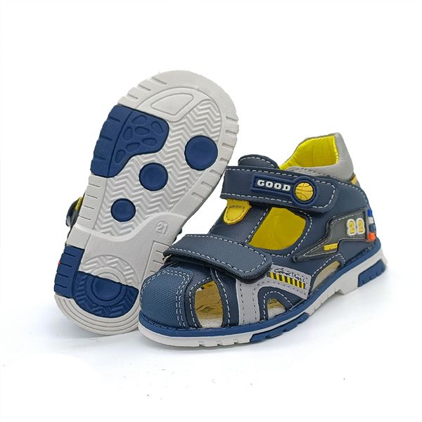 

sandals fashion 1pair pu leather boy arch support orthopedic children shoesinner 135202cm kids shoes 230220, Black;red