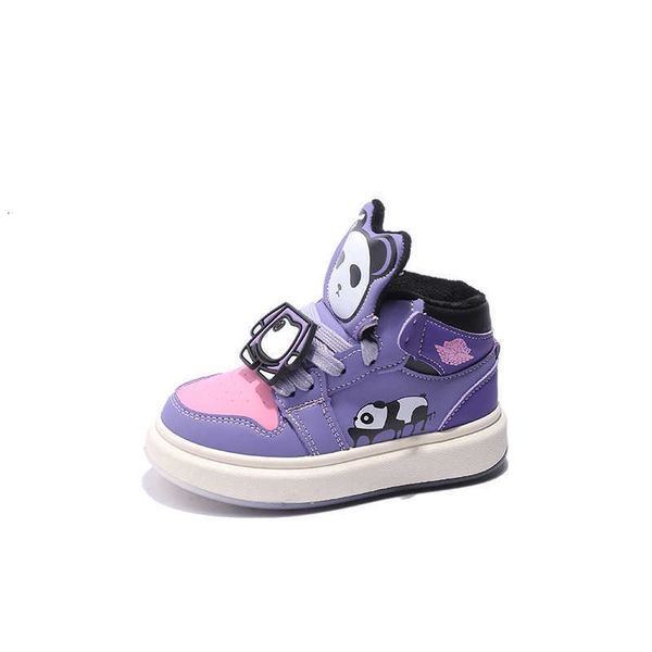 

strict selection of chil1en's plush sports shoes for women in autumn and winter new 1-6 year old 3 chil1en's casual shoes 2 cotton, Black