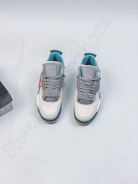 

2023 jumpman 4 retros mens womens basketball shoes se 4s university blue trainers sneakers jordens iv casual sneakers, Black