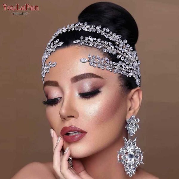 

tiaras youlapan hp496 shiny wedding hair accessories jewelry bridal tiara woman headband rhinestone headpiece for pageant headdresses z0220, White;golden