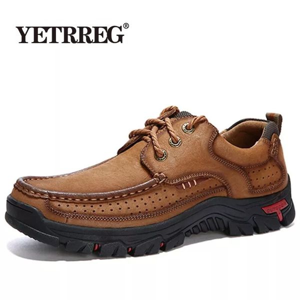 

dress shoes mens shoes 100% genuine leather casual shoes waterproof work cow loafers plus size 3848 230220, Black