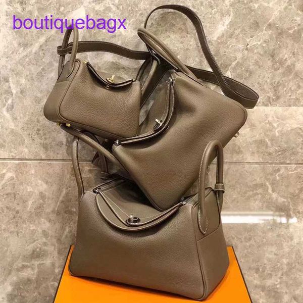 

designer lindi bags herme 2023 new versatile mother bag cowhide doctor bag leather women's one shoulder portable pillow medicine vf1d