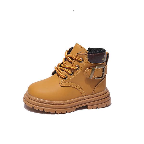 

chil1en's rhubarb boots chil1en's martin boots autumn and winter british 1 new chil1en's leather boots, Black