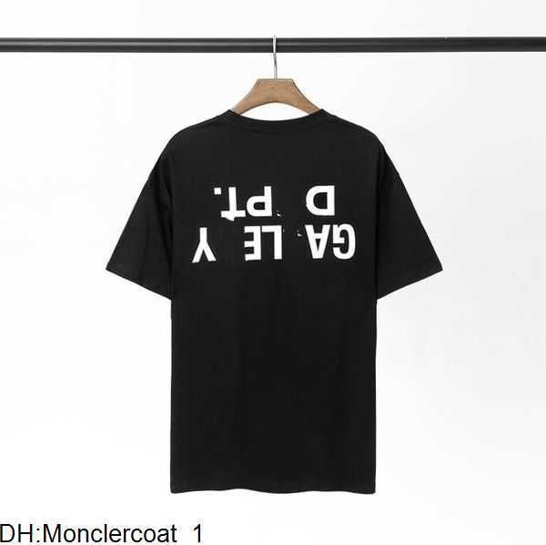 

2023 galleryes t shirt depts mens tshirt designer fashion pure cotton t-shirt womens high street luxury loose classic print couples 65unb, White;black