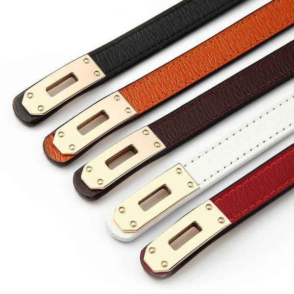 

key rings woman belt luxury brand genuine leather belts for women fashion adjustable belts dress jeans thin cowhide waistband white red j230, Slivery;golden