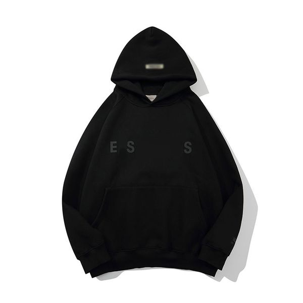 

ess designer men hoody essentials hoodies pullover sweatshirts loose long sleeve hooded jumper mens women clothing 2023s, Black